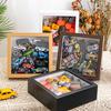 Marco de Fotos Caja Ciega Tres y Media Comida Almacenamiento de Café Marco de Exhibición Hecho a Mano DIY Flor Seca Espécimen de Planta Montado Juego de Marco de Fotos Mesa