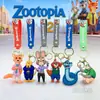 Novo Chaveiro Anime Zootopia Desenho Judy Boneca Pequena Pingente Chaveiro de Carro Ornamento Atacado