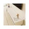 Tapete de Mesa Simples Off-White para Gabinete de TV para Uso Doméstico, Toalha de Mesa de Couro de Alta Qualidade, Impermeável e à Prova de Óleo, Resistente a Manchas e Desgaste
