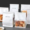 Bolsa para Empacar Pan de Horno Bolsa para Tostadas Rebanadas Blanca Simple Alambre Rizado para Croissant Auto-Sellante Bolsa Auto-Soportante Impresión