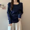 Ropa Nueva de Otoño 2025 para Mujeres Gorditas Tallas Grandes Dulce Reductor de Edad Cintura Asimétrica Aspecto Adelgazante Suéteres de Manga Larga