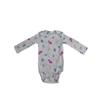 Mono de algodón estampado de manga larga para bebé, ropa para niña, abrigo base bonito, bolsa de comercio exterior, ropa de otoño 2024