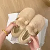Zapatos planos y mullidos estilo coreano para mujer, para usar al aire libre en otoño/invierno, nueva colección 2026, sin cordones, zapatos Mary Jane de algodón mullidos, zapatos de algodón con forro polar