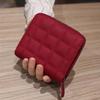 Nueva Cartera para Mujer Estilo Coreano Simple Mini Cartera de Cuadros Estudiantes de Secundaria Retro Billetera Corta para Monedas Portatarjetas Ranuras Múltiples para Tarjetas