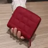 Nueva Cartera para Mujer Estilo Coreano Simple Mini Cartera de Cuadros Estudiantes de Secundaria Retro Billetera Corta para Monedas Portatarjetas Ranuras Múltiples para Tarjetas
