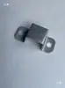 Accesorios para Barandillas de Acero Zincado, Conector en U para Tubo Cuadrado, Tapón Interno, Soporte de Columna Cuadrada Fijo en Forma de U, Marco en Forma de U