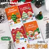 Caderno Horizontal Costurado com Ponto de Sela de Natal, Caderno Portátil de Aparência Sofisticada, Bloco de Notas Criativo e Requintado