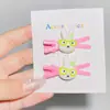 Gafas de Colores Conejo Miffy Pinza Cruzada Pasador para el Cabello Infantil Versátil Flequillo Ins Pinza de Pico de Pato Accesorio para el Cabello Nuevo Venta al por Mayor
