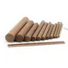 Varilla Redonda de Madera Nogal Negro Haya Varilla Redonda Fabricante Suministro Lienzo Decorativo Varilla Redonda Pequeña Palosanto Madera Maciza Varilla Redonda Delgada