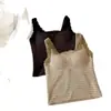 Colección Otoño e Invierno 3315 # Sujetador Camisola Rayado de Terciopelo Rock con Ribete de Encaje y Tirantes Anchos, Ropa de Abrigo para Mujer, Capa Interior y Camiseta Base