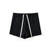 Hot Girl cintura alta com cordão e cadarço shorts casuais femininos verão novo ajuste fino cor sólida fundo reto calças simples