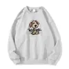 Estilo Nuevo Otoño e Invierno Diseño de Estampado de Cachorro con Graffiti de Dibujos Animados Tops de Manga Larga para Mujer Ropa Exterior Casual Sudaderas Holgadas