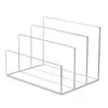 Exhibidor Acrílico Transparente Personalizado Varios Colores 3 Niveles Escalera Organización y Almacenamiento de Escritorio Estante de Plástico para Libros