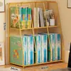 Estante de Almacenamiento para Clasificación de Materias Estudiantiles Soporte de Escritorio para Libros Estantería para Libros Estación de Trabajo de Oficina Gabinete de Almacenamiento de Archivos de Múltiples Niveles