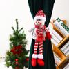 Nova decoração de Natal tecido de malha perna longa Papai Noel fivela de cortina pingente boneco de Natal casa decorar