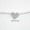 Botones Metálicos de Alta Gama en Forma de Corazón, Botones de Corazón de Perlas Incrustadas con Diamantes Estilo Pequeño Fragante, Botones Decorativos para Camisa Chaqueta