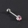 Anillos para Piercing de Lengua Estilo Europeo y Americano Acero Inoxidable Zircón Brillante Nicho Moda Joyería para Piercing Tachuelas para Lengua Venta al por Mayor
