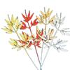 Navidad 38CM Oro Rosa Hoja de Navidad decoración para fiesta de cumpleaños suministros de ambiente árbol de Navidad hoja falsa para insertar al por mayor