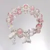 Explosões Super Fada Mori Cristal Lua Pulseira Feminina Design de Nicho Estudante Joker Cor Doce Pulseira de Namorada