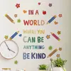 Adesivos de Parede Coloridos com Letras Autoadesivas Transfronteiriços para Casa, Quarto, Sala de Estar, Hall de Entrada, Parede de Fundo, PVC, Removíveis