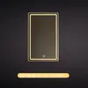Espejo de Baño Cuadrado de Aluminio Vertical con Sensor Antivaho y Luz, Sensor Inteligente Tmall Genie