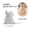 Molde de Silicone para Páscoa Velas Aromáticas DIY Coelhinho Costurado Molde para Enfeite de Gesso Atacado em Estoque