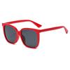 Gafas de sol cuadradas grandes de moda europea y americana simples 2005 para mujer Gafas de sol diarias de viaje europeas y americanas Ins Transfronterizas para hombre
