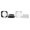 Em estoque: Frascos de creme para os olhos de 5ml e 9ml, potes de vidro transparentes, porcelana preta e porcelana branca, adequados para produtos cosméticos e para dispensar cremes e pomadas