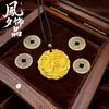Collar Colgante de Dragón y Fénix Chapado en Oro, Colgante de Amuleto de la Suerte, Cadena para Suéter, Regalo para Transmisión en Vivo