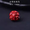 Arena Dorada Morada Tallado Tridimensional Doce Constelaciones Cuentas Sueltas Accesorios DIY Cuentas para Hilo Pulsera Cuentas Budistas Cinabrio Rojo Cuentas Redondas con Agujero