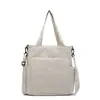 Bolsa de Hombro de Nylon Vintage para Mujer, Gran Capacidad, Ligera, Bolso de Mano Estilo Casual, Mochila Escolar para Estudiantes, Bolso Cruzado Casual