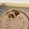 Pendientes Colgantes Redondos de Resina Aguja Plateada, Estilo Vintage Maillard, Pendientes de Personalidad Versátiles, Pendientes Ligeros de Lujo de Alta Gama para Mujer