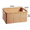 Cesta de Almacenamiento para Mesa de Café tipo Ratán Cesta Organizadora de Cajón para Mueble de TV de Sala de Estar Cesta de Almacenamiento para Snacks y Cosméticos de Escritorio