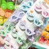 Celebridad de Internet Lindos Patrones Sanrio Gafas de Colores Caramelo Dibujos Animados Pinza para el Cabello de Niños Pinza Lateral Creativa para el Cabello de Niña