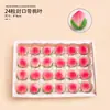 Decoraciones de adornos de pastel de rodajas de durazno hechas a mano de chocolate para celebraciones de cumpleaños de personas mayores, adornos para pastel de cumpleaños de rodajas de durazno grandes y pequeños