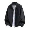 Chaqueta de Verano para Hombre Nueva con Cuello Alto Estampado de Letras Manga Larga Protección Solar Tendencia Delgada Abrigo de Piel