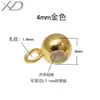 Cuentas ajustables de posicionamiento chapadas en oro y plata XD, accesorios de anillo de silicona de plata S925, collares y pulseras telescópicos para bricolaje, venta al por mayor