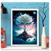 Mais vendido da Amazon DIY pintura de diamante gato pavão diamante completo ponto cruz pintura decorativa para sala de estar fabricantes de atacado transfronteiriços