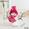 Decoraciones de Mesa Navideñas de Espuma Transfronterizas con Hojas Verdes, Piñas, Madera Natural, Figuras de Renos, Muñecos de Nieve y Decoraciones de Escena