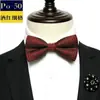 Gravata borboleta vestido formal casamento homens britânicos padrinho e noivo vinho tinto preto coreano laço moda feminina grupo de irmãos