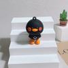 Chaveiro Pingente de Pato com Rosto Sorridente Fofo de Desenho Animado Tridimensional Flexível Boneco de Cola Acessórios Enfeites de Bolsa Presente