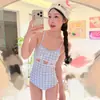 Traje de baño para mujer 2026 Nuevo Lindo Juvenil Pecho Pequeño con Almohadillas para el Pecho Piscina Entrenamiento Deporte Estilo de Carrera Traje de baño Estudiante