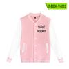 Logotipo imprimible transfronterizo moda otoño e invierno letras estampado 2D abrigo casual americano para mujer uniforme de béisbol ropa de mujer