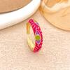 Anillo Transfronterizo Color Goteo de Aceite Ojo del Diablo Anillo Diseño Nicho Personalidad Lindo Moda Anillo Versátil para Mujeres
