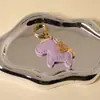 Llévate Pronto Riqueza Llavero de Pony Colgante de Dibujos Animados de Cuero Personalizado Exquisito Llavero de Coche para Pareja Venta al por Mayor