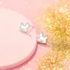 Pendientes de Caballo de Carrusel Pequeños de Plata Pura 999 para Mujer, Estilo Coreano y Japonés, Lujo Ligero, Sencillos, Versátiles, Juguetones, Lindos Pendientes de Caballo con Cierre de Rosca al por Mayor