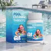 Pastillas Limpiadoras para Piscina para la Limpieza Diaria de Sarro y Manchas, Reduciendo el Olor, Disolviéndose Fácilmente en la Piscina y Mejorando la Claridad del Agua