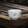Taça de vinho branco, vidro de cerâmica, vidro doméstico, vidro de bebida única, porcelana azul e branca, cor sob o esmalte, um ou dois, retrô, chinês, Jingdezhen