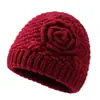 Nuevos Sombreros de Invierno para Mujeres de Mediana Edad y Mayores, Sombrero de Lana Cálido con Felpa para Abuela Señora Mayor, Sombrero de Punto Anti-Frío para Mamá
