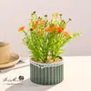 Flores Artificiais 10 Pequenos Bonsais de Rosa Decoração de Casa Flores Artificiais Plantas Verdes Festa de Casamento Decorações Internas Plantas em Vasos Simuladas